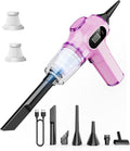 Women-Friendly Cordless Pink Car Vacuum Cleaner – 15000Pa Portable Mini by BELIBUY