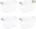 Citylife 44.4 QT Plastic Storage Bins by CitylifeHomeOrganization