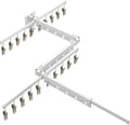 Hoimpro White 51" Clothes Drying Rack Retractable Foldable Wall Mounted by Hoimpro