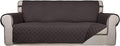 PureFit Reversible Quilted Sofa Cover, Water Resistant Slipcover Furniture by PureFit
