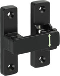 90/180 Degree Flip Latch Gate Latch, Heavy Duty Black Safety Door Lock Enhanced by Mooche