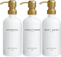 Luxury Shampoo and Conditioner Dispenser Set by Brighter Barns by BrighterBarns