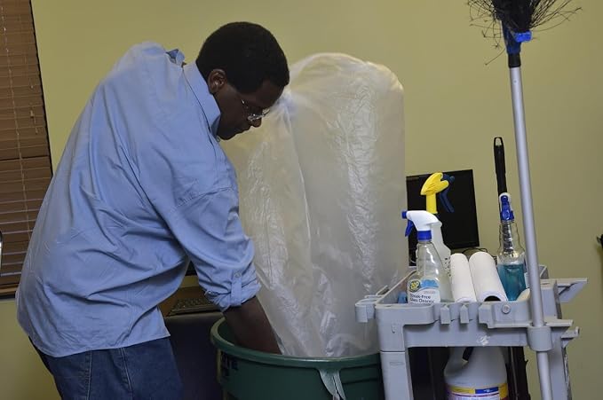 Aluf Plastics High Density Trash Bags, 45 Gallon, 22 Micron, - Image 7