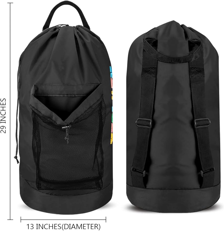 Dalykate Backpack Laundry Bag, Laundry Backpack - Image 3