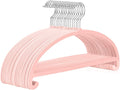 MIZGI 50 Pack Blush Pink Velvet Hangers by MIZGI
