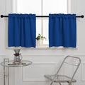 Pickluc Cafe Kitchen Curtains 36 Inches Long 2 Panels, Short Black Out Curtain by PICKLUC