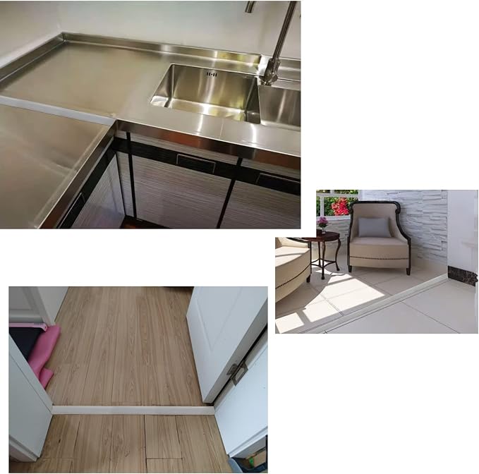 Floor/Door Flat Transition Strip & Self Adhesive Floor Vinyl Floor Edge Trim - Image 3