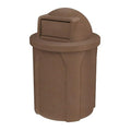 42 Gallon Circle 100% Recycled Plastic Heavy Duty Outdoor Commercial Trash Can by SturdyEssentials