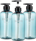Segbeauty Shampoo Bottles with Pump, 16oz Empty Refillable Shower Bottle by Segbeauty