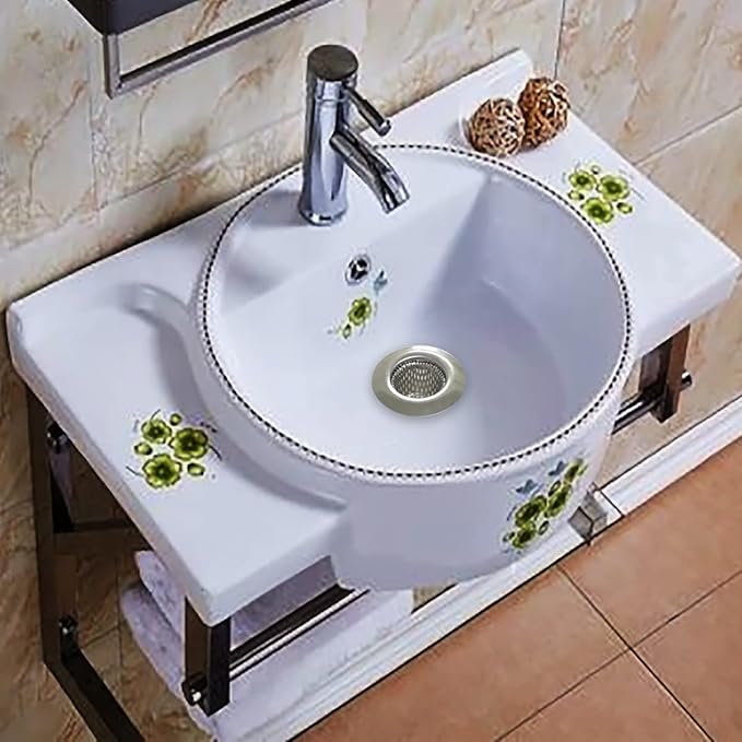 1.25" Small Drain Strainer, Sink Drain Hair Catcher, Bathroom Sink Strainer - Image 5