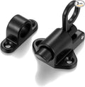 3 Packs Self-Closing Latches，Black Spring Door Lock，Resilient Bolt Latch by INIRET