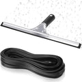 Frienda 50ft Squeegee Rubber Replacement Windows Silicone Blade Black Squeegee by Frienda