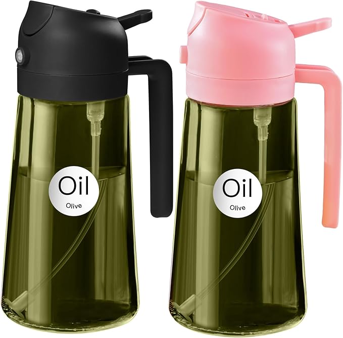 YARRAMATE 2Pcs 16oz/470ml Dark Green Oil Sprayer by YARRAMATE