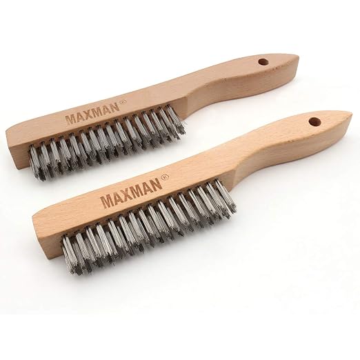 MAXMAN Wire Brush, Heavy Duty Stainless Steel Wire Brushes - Image 2
