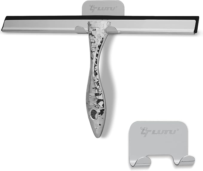 12" Silver Shower Squeegee by LTLUTU