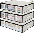 StorageRight Under Bed Storage Bins, Breathable Organizer by StorageRight