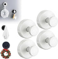 Suction Cup Hooks for Wreaths, 2025 New No Drill Suction Cup Hooks on Glass by ANYSENTHome