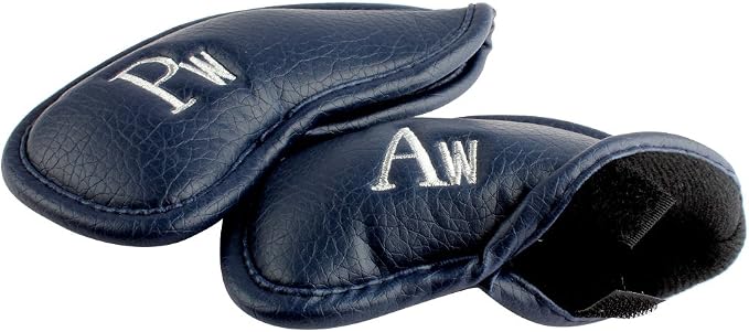 CRAFTSMAN GOLF 12pcs or 1pc Thick Synthetic Leather Golf Iron Head Covers Set - Image 4