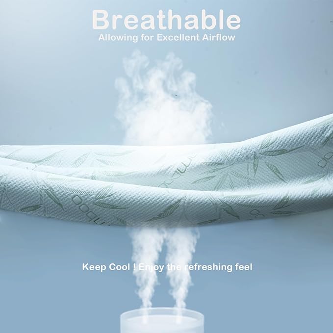 King Mattress Protector Waterproof Mattress Pad Washable Bamboo Rayon Mattress - Image 4