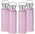 Neihepal 20 oz Insulated Water Bottles Bulk 4 Pack, Stainless Steel Double Wall by Neihepal