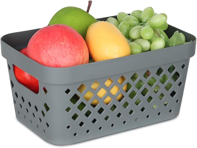Glad Plastic Baskets for Organizing, Linen Closet, and Bathroom | Nesting Shelf - Image 4