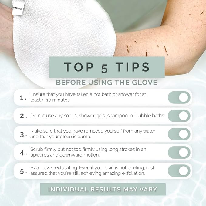 Wildpier Beauty Exfoliating Glove Mitt Body Scrub - Image 4