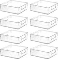 Clear Plastic Storage Bins, Home Bathroom Laundry Room Freezer Refrigerator by ShelfShaper