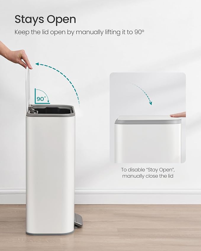 SONGMICS Kitchen Trash Can, 8-Gallon Garbage Can - Image 6