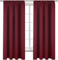 BGment Burgundy Blackout Curtains 63Inches Long by BGment