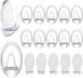 Blulu 12 Pcs Clear Adhesive Hooks by Blulu