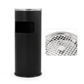Trash Can Outdoor Waste Container Round Stainless Steel Trash Can by POWLAB