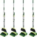 Broom and Dustpan Set, 52-in Long Adjustable Handle Broom Dustpan Combo by NACENA