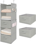 MAX Houser 5 Tier Shelf Hanging Closet Organizer, Cloth Hanging Shelf by MAXHouser