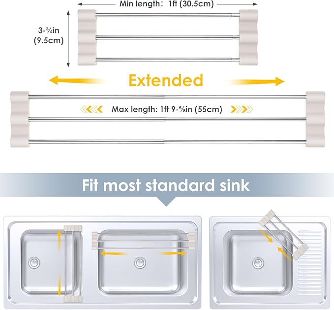 Tomorotec Adjustable Over-The-Sink Kitchen Rack - Image 4