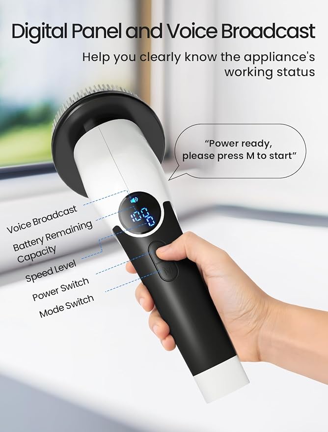 Electric Spin Scrubber, 2025 New Cordless Shower Cleaning Brush - Image 5