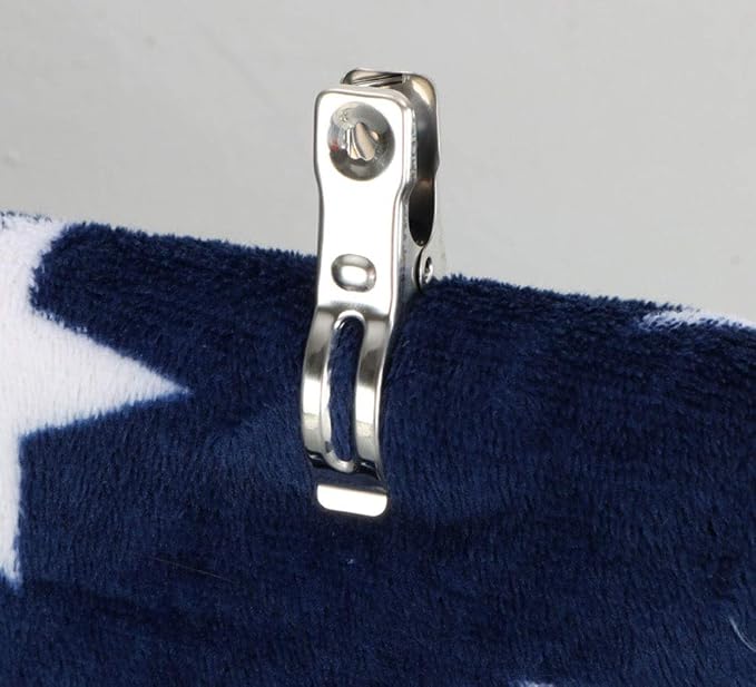 Clothes Pins 32 Pcs Metal Beach Chair Towel Clips, Heavy Duty Stainless Steel - Image 3