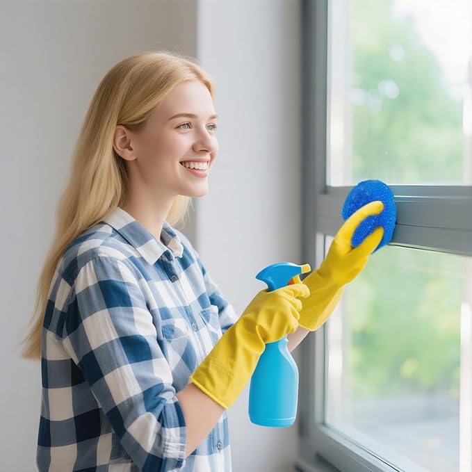 25 Pcs Plastic Dish Scrubbers, Reusable Non-Scratch Nylon Scouring Pads Bulk - Image 3
