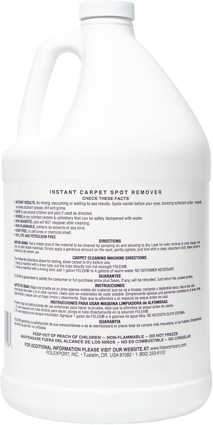 FOLEX Instant Carpet Spot Remover Carpet Cleaner - 128 oz - Removes Pet - Image 2