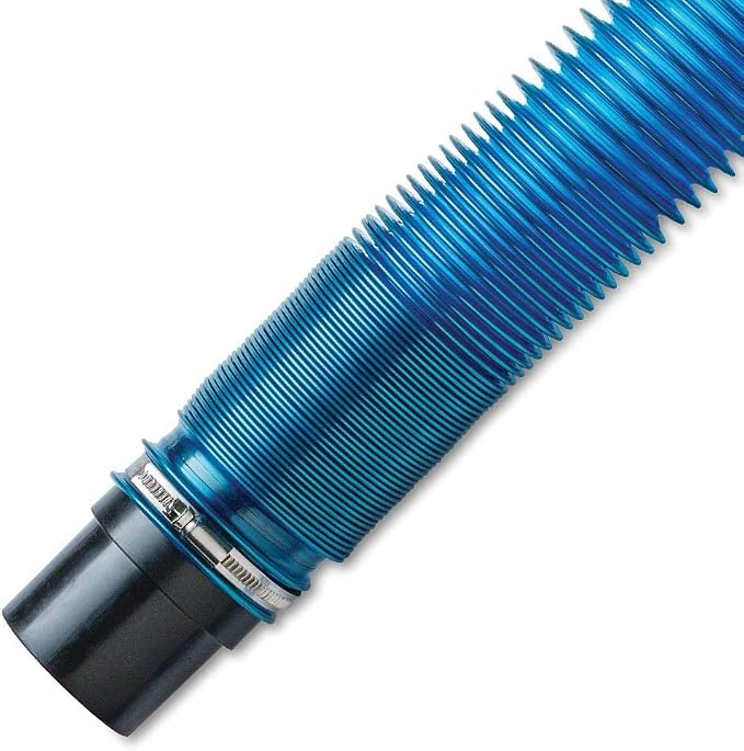 Dust Right 2.5'' Shop Vac Hose Kit – Expandable Blue Shop Vac – 2-1/2” Elastic - Image 2