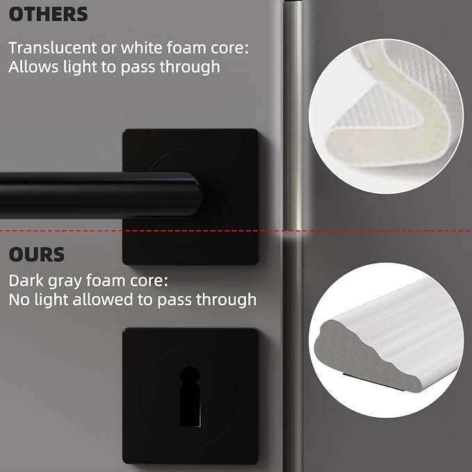 3Pcs×196" Wedge Weather Stripping Door Seal Strip - Image 5