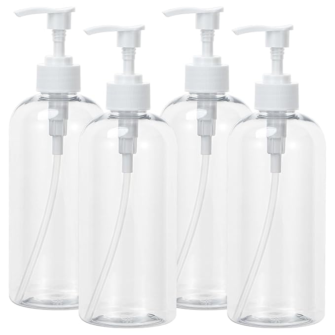 Yebeauty Pump Bottle Dispenser, 3 Pack 17oz/500ml Dish Lotion Soap Dispenser by For+A+Better+Life