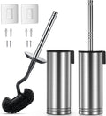 Hamitor Toilet Brush and Holder Set: 304 Stainless Steel Rustproof Toilet by HAMITOR
