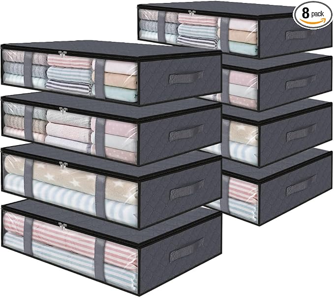 StorageRight Under Bed Storage Bins, Breathable Organizer by StorageRight