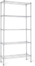 Amazon Basics 5-Shelf Adjustable Heavy Duty Steel Wire Rack Storage Shelving by AmazonBasics