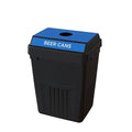 Flex E Bin FX50A-BK1-BC-BE, Made from Recycled Plastic. Indoor and Outdoor by CleanRiver