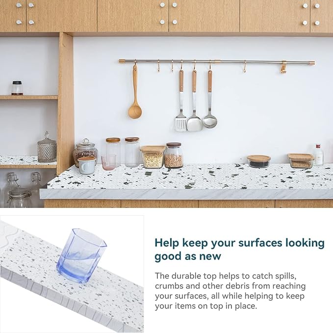 12X360 Inch Shelf Liner for Kitchen Cabinets Non Adhesive Kitchen Drawer Liner - Image 3