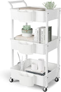 3-Tier Utility Rolling Cart, Mobile Utility Cart by RollingCartWithWheels