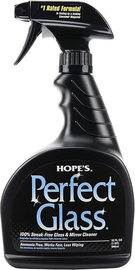 HOPE'S Perfect Glass Cleaner Spray, Streak-Free, Ammonia-Free Window, Tinted by Hopes