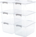 Citylife 6 Packs 32 QT Plastic Storage Bins by CitylifeHomeOrganization