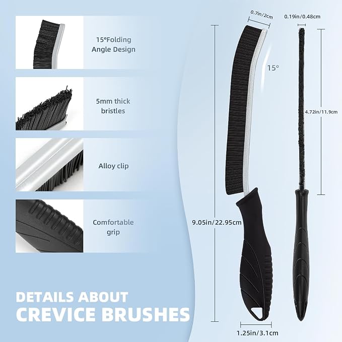 3Pcs Hard Bristle Crevice Cleaning Brush, Scrub Brush, Kitchen Sink Cleaning - Image 2